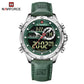 Naviforce 9208 Krivo Men Watch - Silver Green