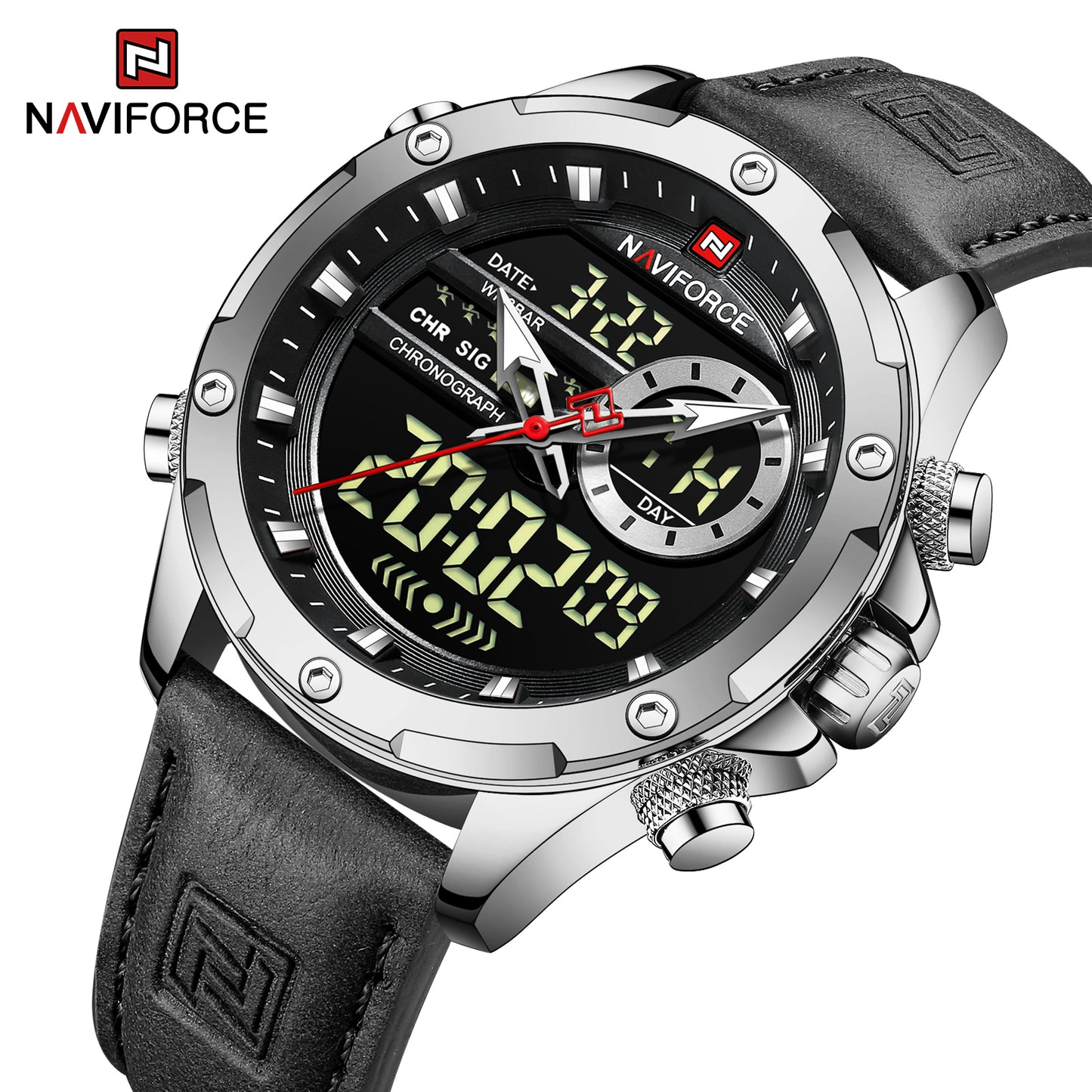 Naviforce 9208 Krivo Men Watch - Black