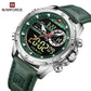 Naviforce 9208 Krivo Men Watch - Silver Green