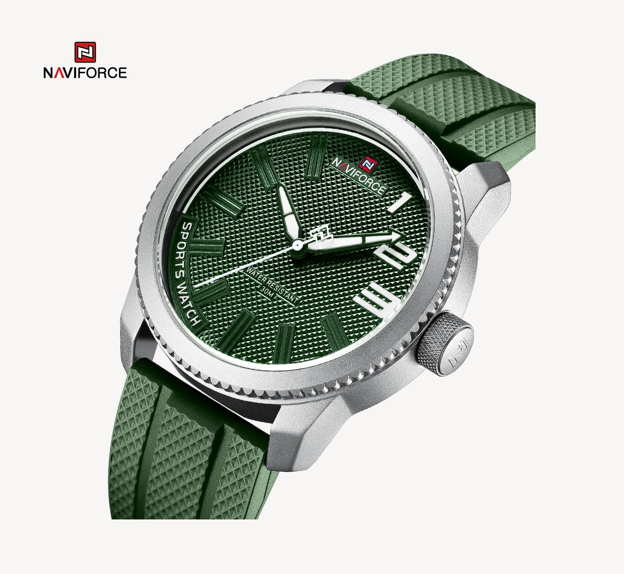 Naviforce 9202T Grandel Men Watch - Green